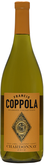Image of Bottle of 2012, Francis Coppola, Monterey County, Diamond Collection, Gold Label